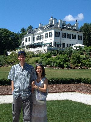 Robert and Christina at the Mount (Wharton home, Lenox)